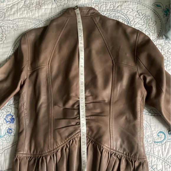 Browns’ Soft leather peplum style fall jacket - Picture 8 of 10